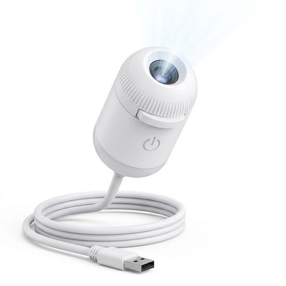 Aurora Galaxy Projection Lamp - Turn Any Room Into a Magical Starry Paradise [ White ]