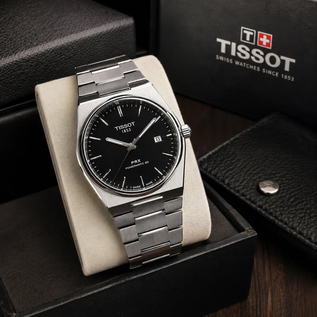 T!ss0t Luxury Men's Watch | Premium Stainless Steel Quartz Wristwatch with Sapphire Crystal