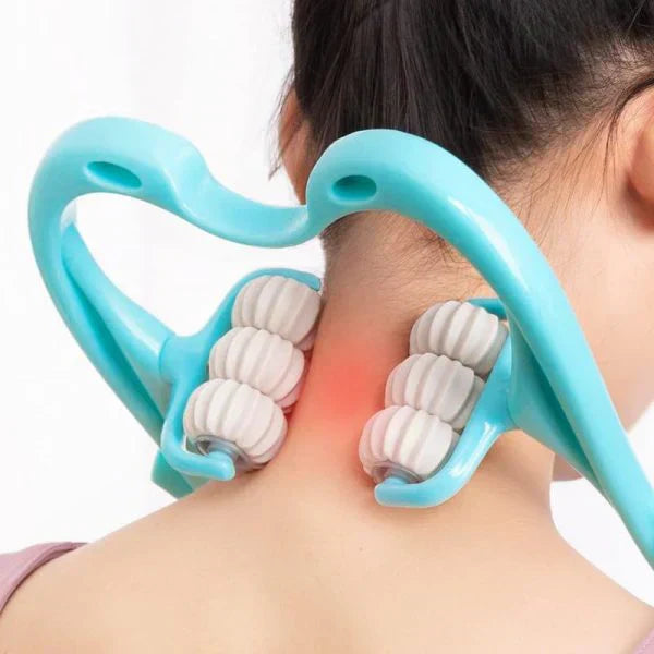 6 Wheel Pressure  Neck Massager
